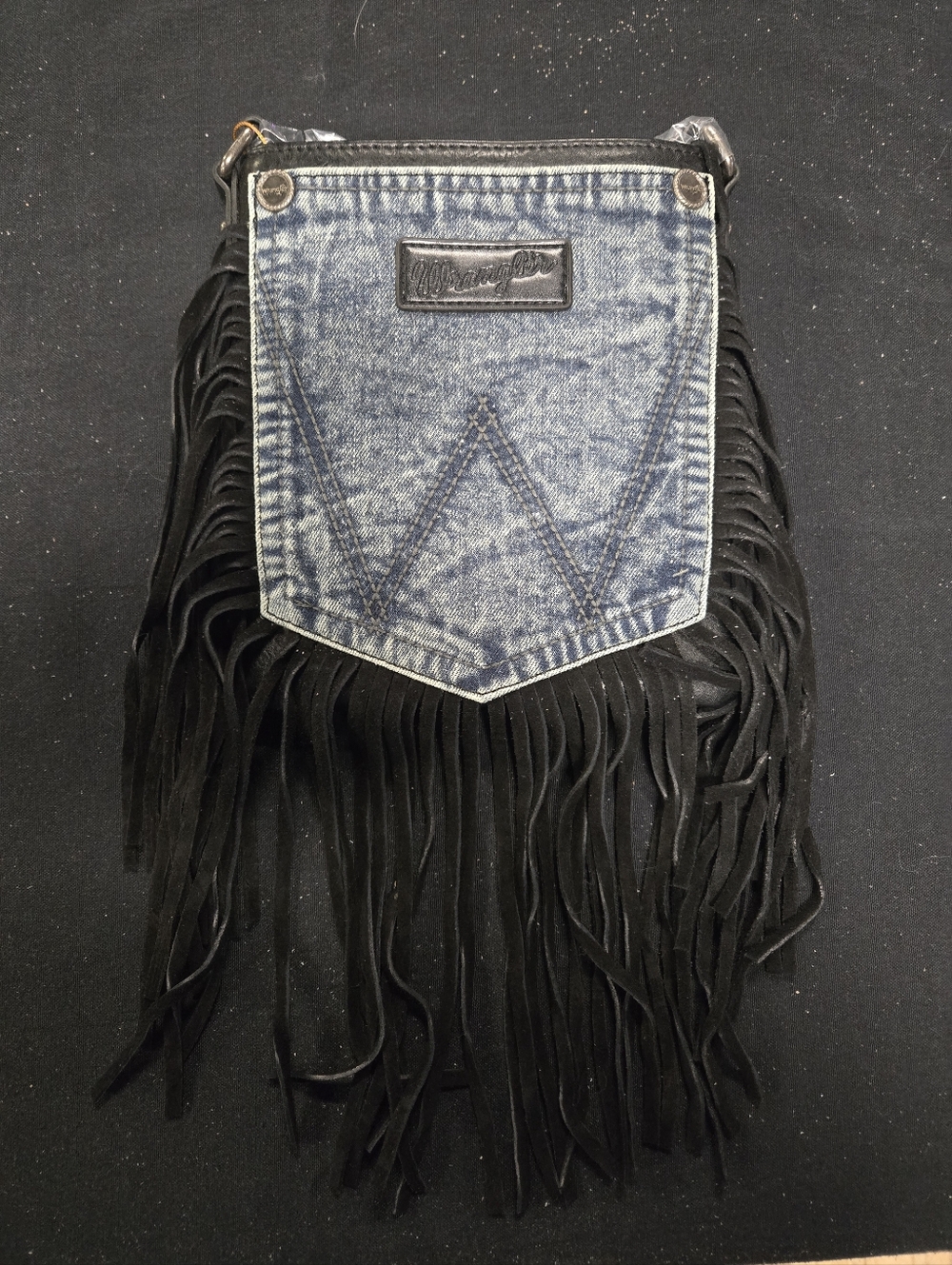 Wrangler Jean Pocket Fringe Crossbody